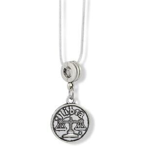Libra Charm Zodiac Horoscope Astrology Snake Chain Necklace